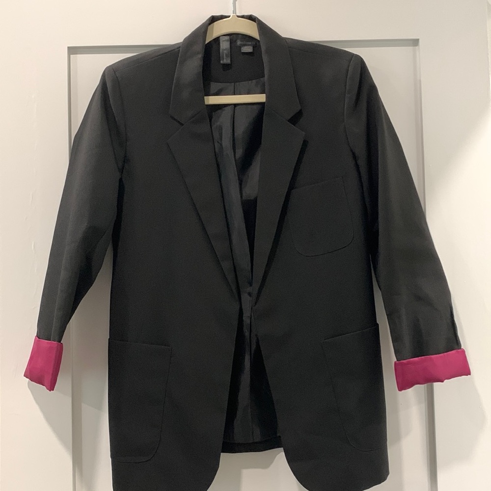Boyfriend fit blazer in black size S